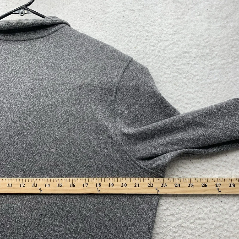 Travis Mathew Sweater Mens Large L Gray Golf Pullover Fleece Lined Collared Dad